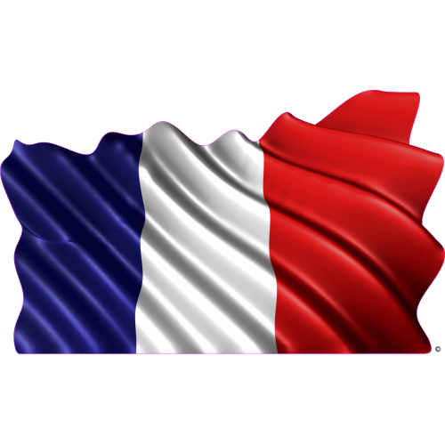 Autocollant drapeau France
