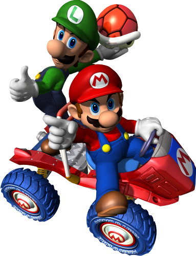 Autocollant Super Mario y Luigi