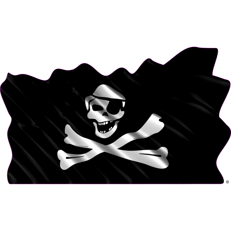 Drapeau Pirate Noir
