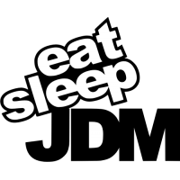 Sticker autocollant Eat sleep JDM flèche couleur