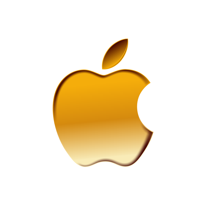 Logo Apple autocollant aux couleurs de votre photo - Photoeffets