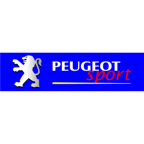 Sticker et autocollant Peugeot sport couleur